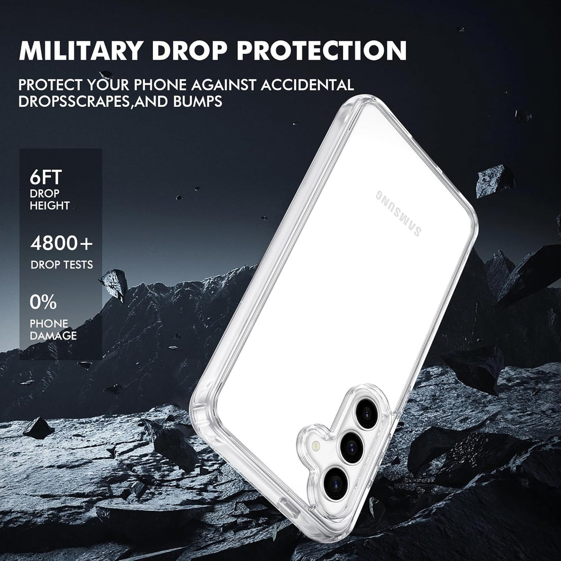 IWIO® Case for Samsung Galaxy S24 5G 6.2 Inch Bumper Protective Phone Cover