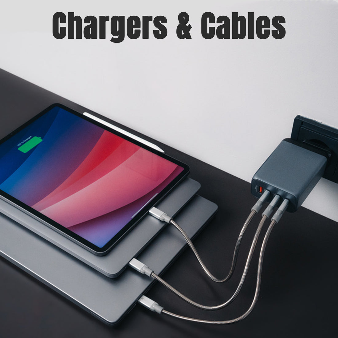 Chargers and cables for home and desk