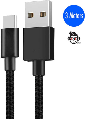 USB Type C Power Cable for Amazon Kindle Fire HD 10 (9th Gen), Fire HD 8 (10th Gen), Fire HD Plus (10th Gen) and Fire HD 8 Kids Edition Tablets - Replacement Charging Lead Power
