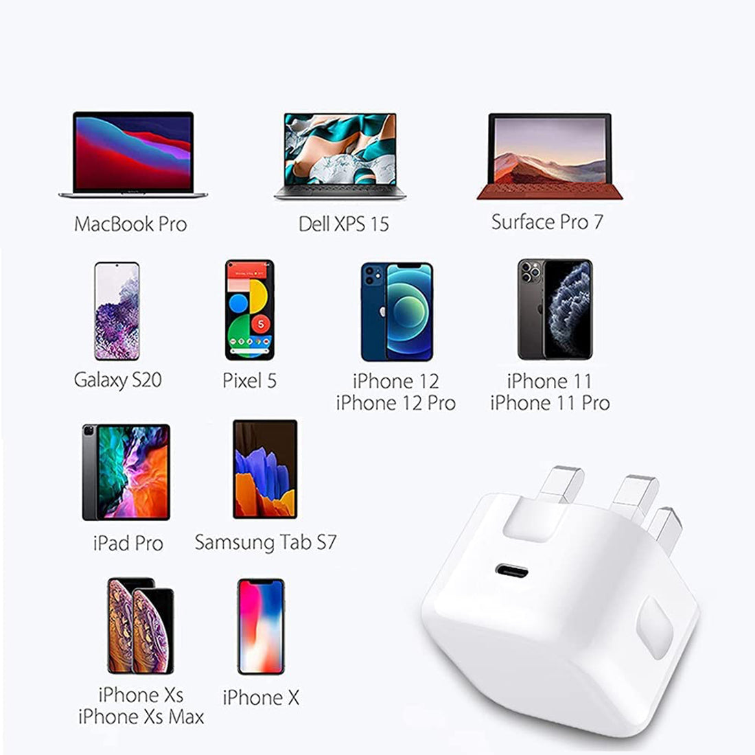 USB C Fast Charger Plug 20W – Type-C PD Power Adapter | Rapid Wall Charger for Nothing Phone 3a Pro (2025)